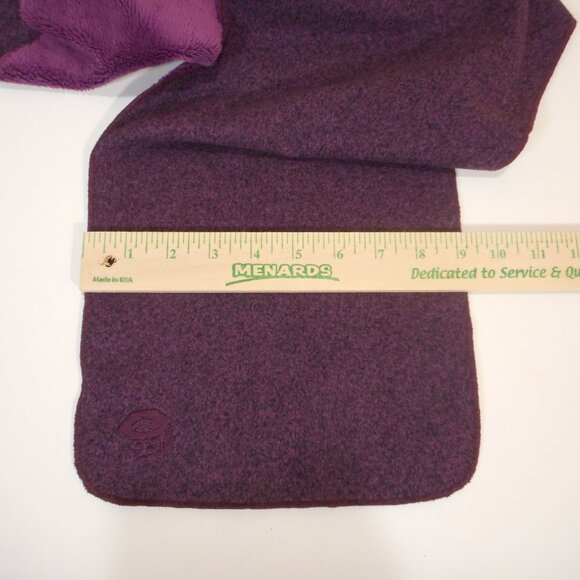Mountain HardWear Fleece Winter Scarf Purple Embroidered Logo Lightweight - Picture 3 of 5